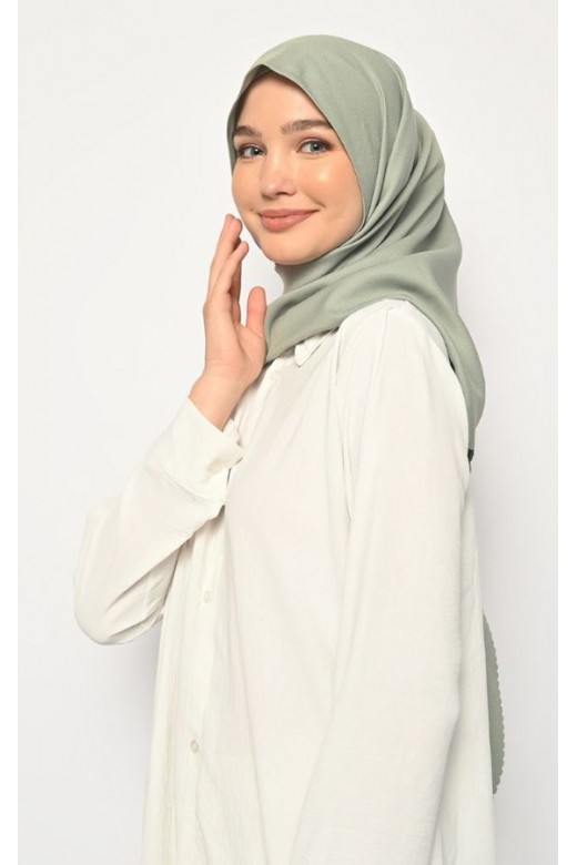 Pasmina Oval Azzura Instan Lasercut Matcha
